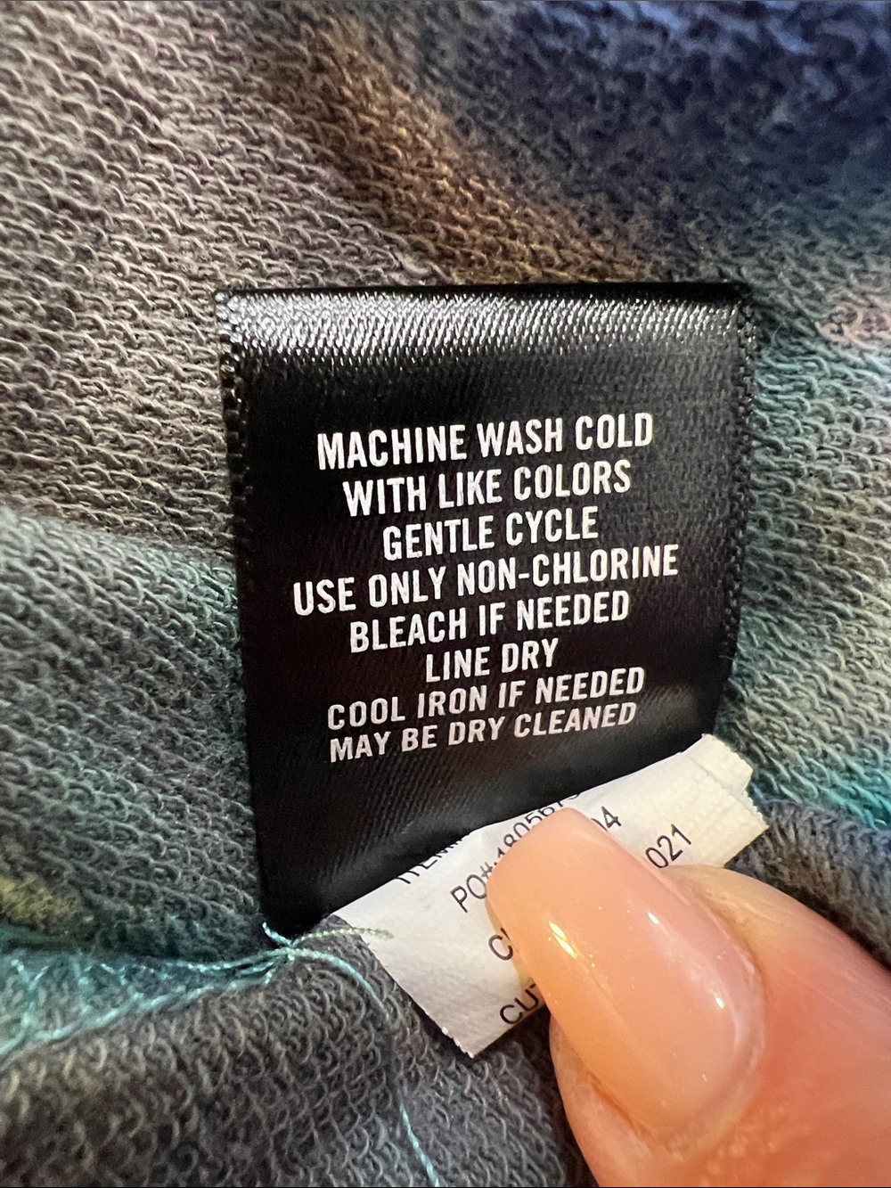 Torrid Tie-Dye Scoop Neck Midi Dress in Teal, Purple, and Gray. Size 1. - Picture 15 of 16